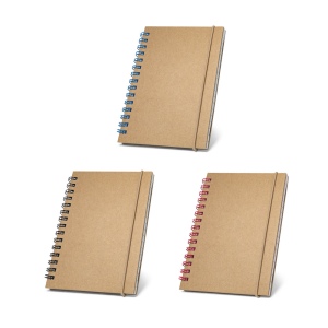 Bloc-notes de poche à spirale avec pages lignées 100 × 140 mm