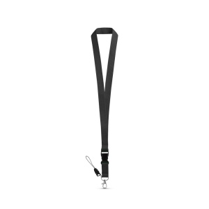 Tour de cou en polyester avec mousqueton en métal 20 × 530 mm, vue 3
