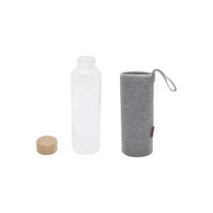 Bouteille en verre 500 ml, housse néoprène Baladéo, vue 4