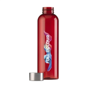 Bouteille d'eau de couleur transparente en plastique SK, vue 2