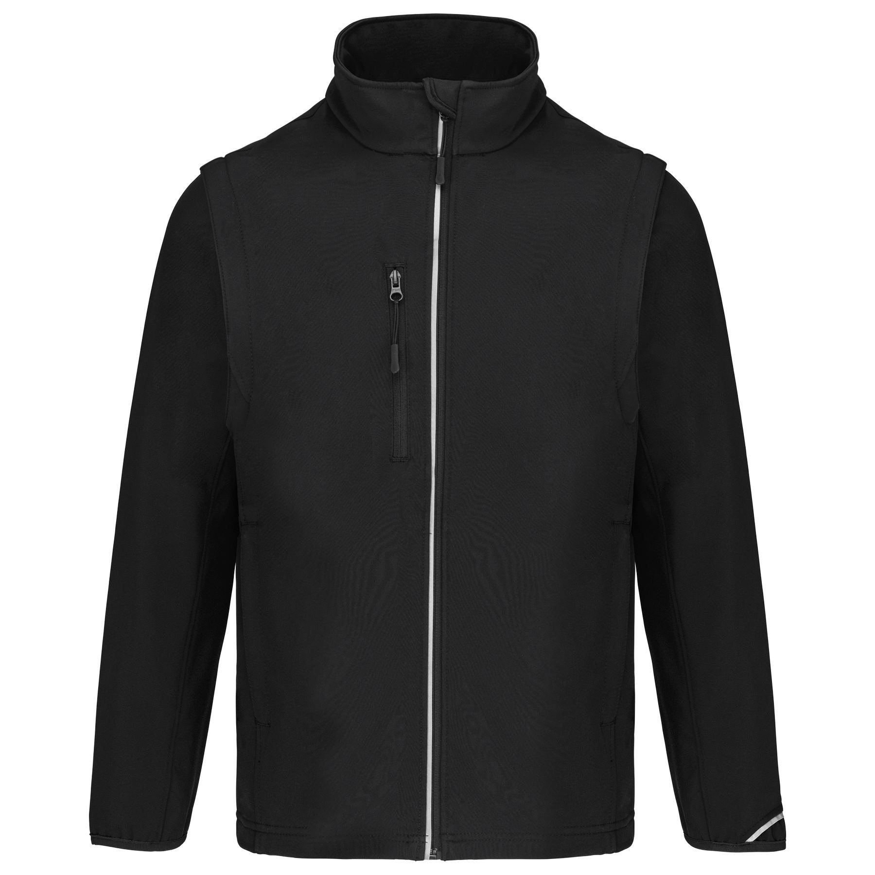 Veste softshell sport manches amovibles unisexe