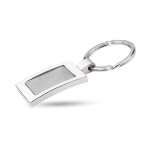Porte-clés rectangulaire métal 80 × 5 × 35 mm