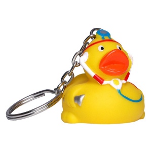 Porte-clés canard médecin, vue 2