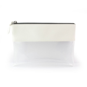 Trousse zippée transparente 225 x 160 x 20 mm en PU, vue 3