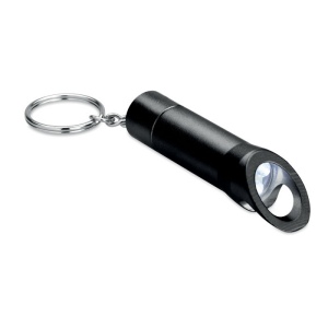 Lampe torche porte-clés en mét 70 × 70 × 15 mm