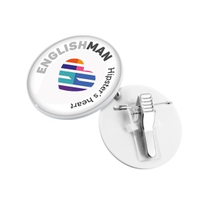 Badge plastique (ps) avec pince-epingle pour quadridome 44 × 2 × 44 mm