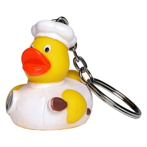 Porte-clés canard cuisinier, vue 2