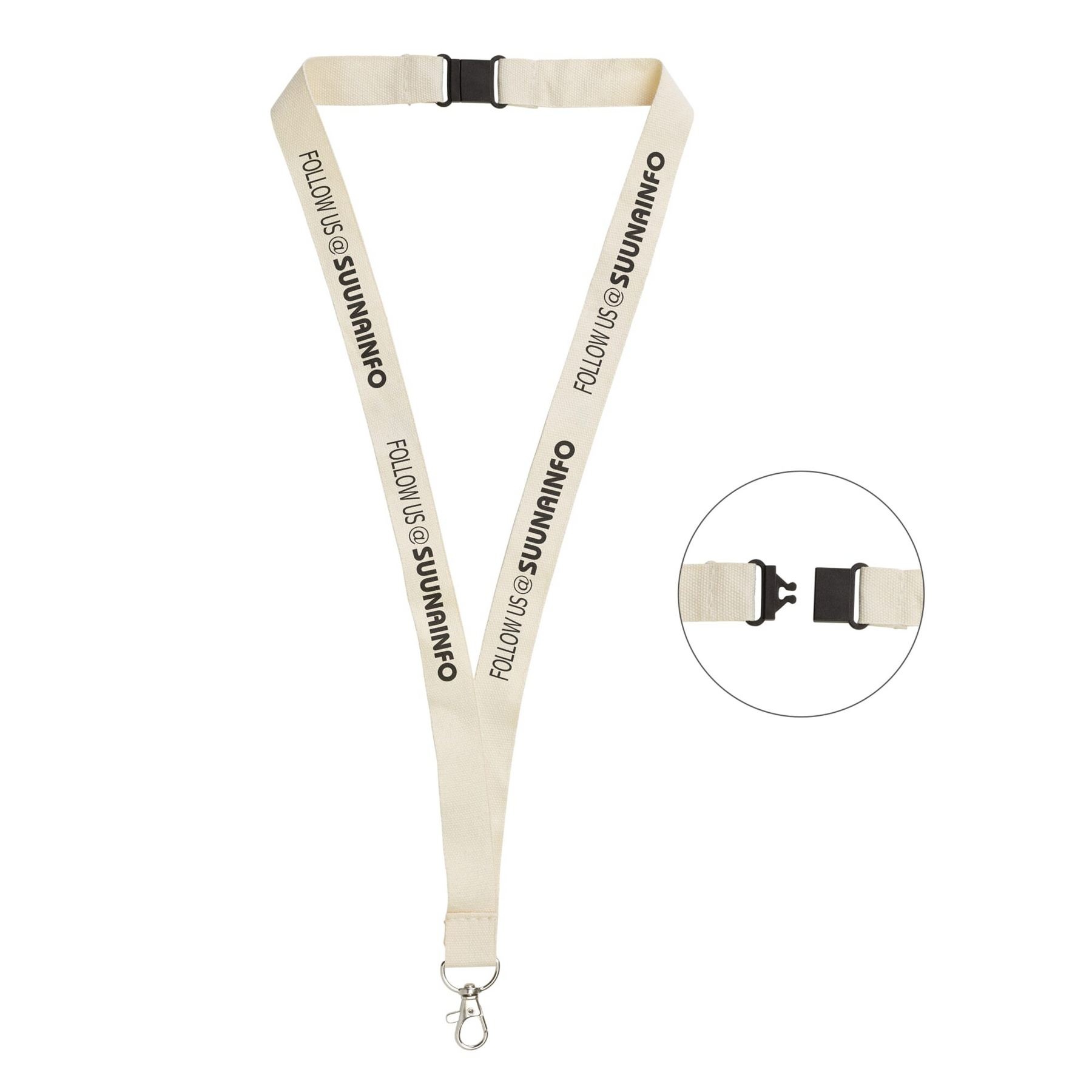Lanyard coton 450 × 20 mm