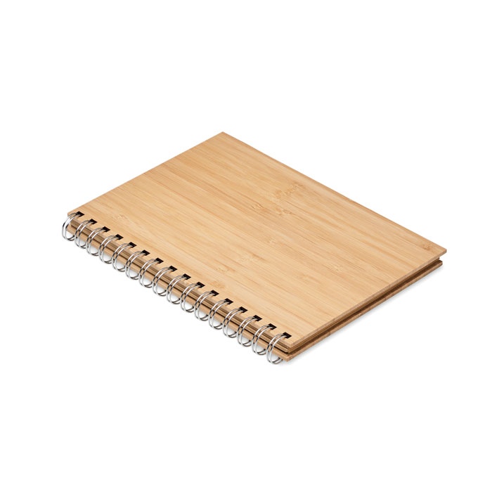 Carnet à spirale A5 en bambou