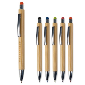 Stylo-stylet en bambou