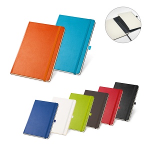 Bloc notes A5 à feuilles lignées en couleur ivoire
