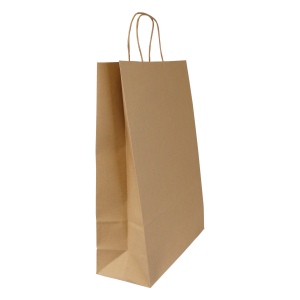 Sac papier kraft anses torsadées 320 × 420 × 110 mm, vue 2