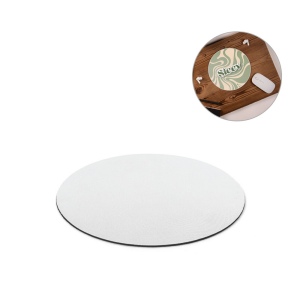 Tapis de souris rond avec base en caoutchouc