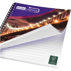 Carnet de notes à spirales A5 avec couverture arrière imprimée, vue 8