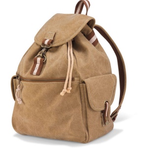 Sac à dos vintage en toile 360 × 160 × 300 mm