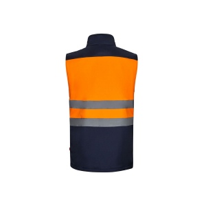 Gilet softshell bicolore, vue 2
