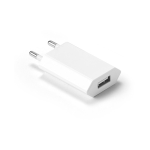 Adaptateur secteur 5 W en ABS recyclé (100 % rABS)