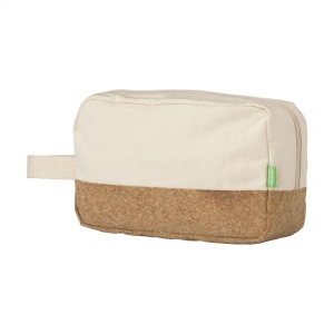Trousse de toilette en matériaux naturels toile organique et liège 14 × 8 × 24 mm, vue 8