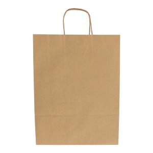 Sac papier kraft anses torsadées 320 × 420 × 110 mm, vue 4