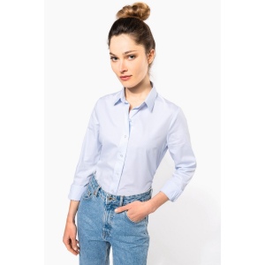 Chemise popeline manches longues femme
