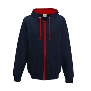 Sweat capuche zippé contrasté, vue 7