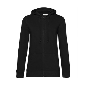 Sweat capuche zippé organique femme, vue 5