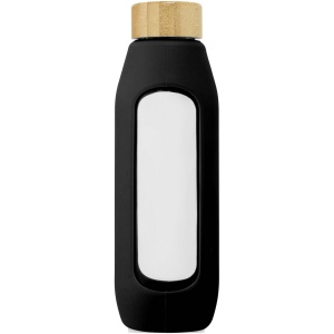 Bouteille de 600 ml en verre borosilicate avec grip en silicone, vue 3
