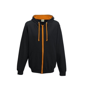 Sweat capuche zippé contrasté, vue 4