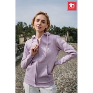 Sweat-shirt pour femme en coton et polyester, vue 2