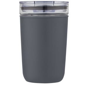 Gobelet en verre de 420 ml avec paroi extérieure en plastique