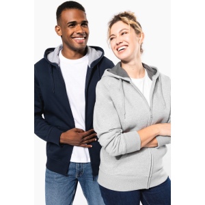 Sweat-shirt zippé capuche unisexe, vue 2