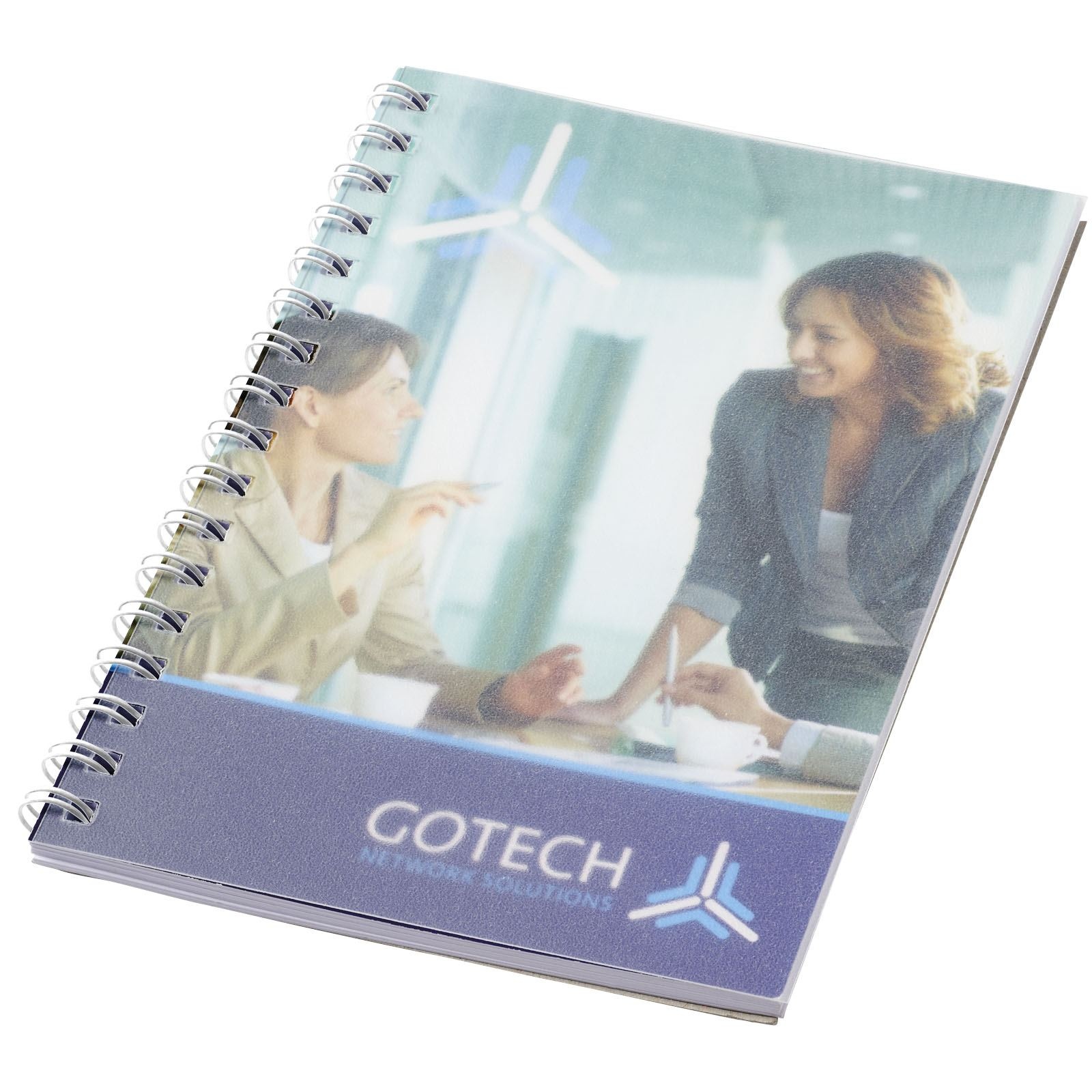 Cahier A6 à spirales avec couverture polypropylène