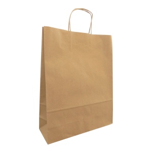 Sac papier kraft anses torsadées 320 × 420 × 110 mm
