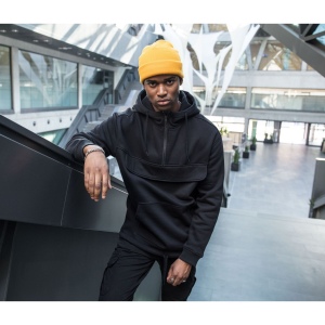 Sweat homme à capuche col zippé, vue 2