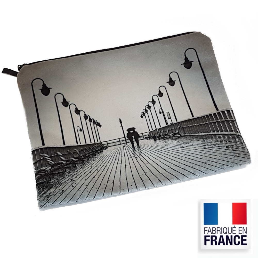 Trousse plate en velours 210 × 160 × 20 mm