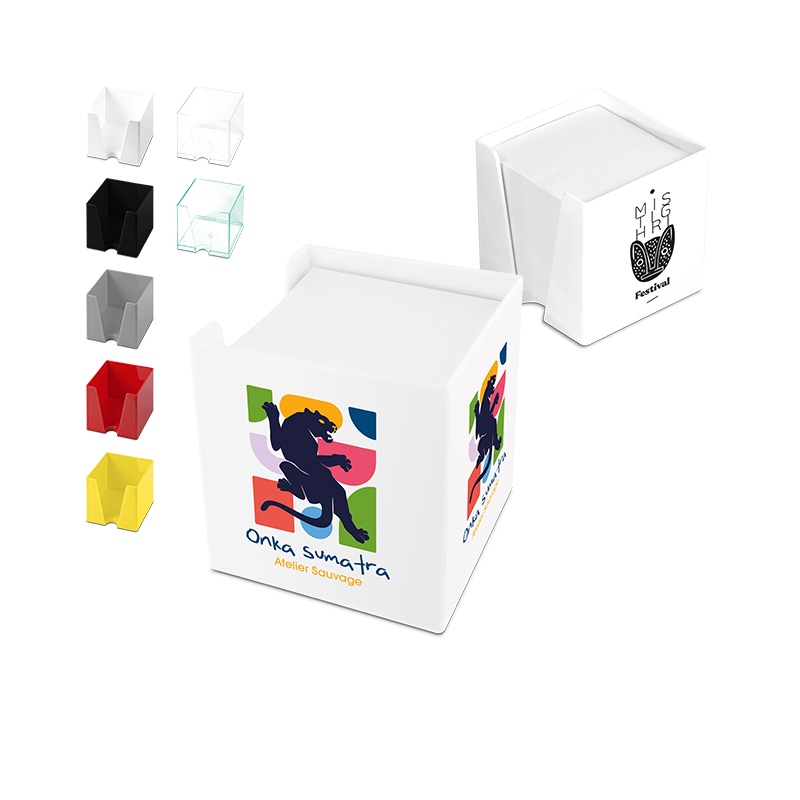Support bloc papier (89x89x77mm)
