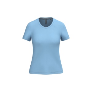 T-shirt col V manches courtes femme, vue 5