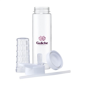 Bouteille d'eau avec infuseur, bouchon à vis et paille pliante, vue 5