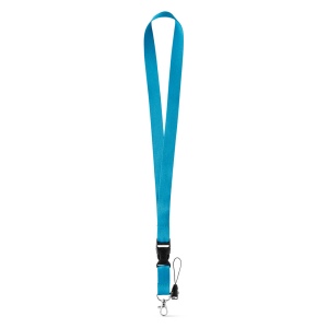 Tour de cou en polyester avec mousqueton en métal 20 × 530 mm, vue 2