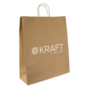 Sac papier kraft anses torsadées 420 × 490 × 160 mm, vue 2