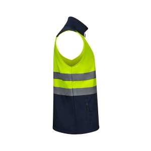 Gilet softshell bicolore, vue 5
