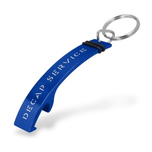 Porte-clés décapsuleur aluminium 80 mm