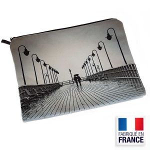 Trousse plate en velours 210 × 160 × 20 mm