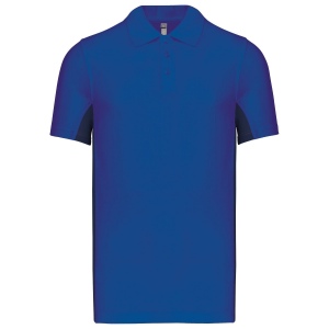 Polo piqué manches courtes bicolore homme, vue 8