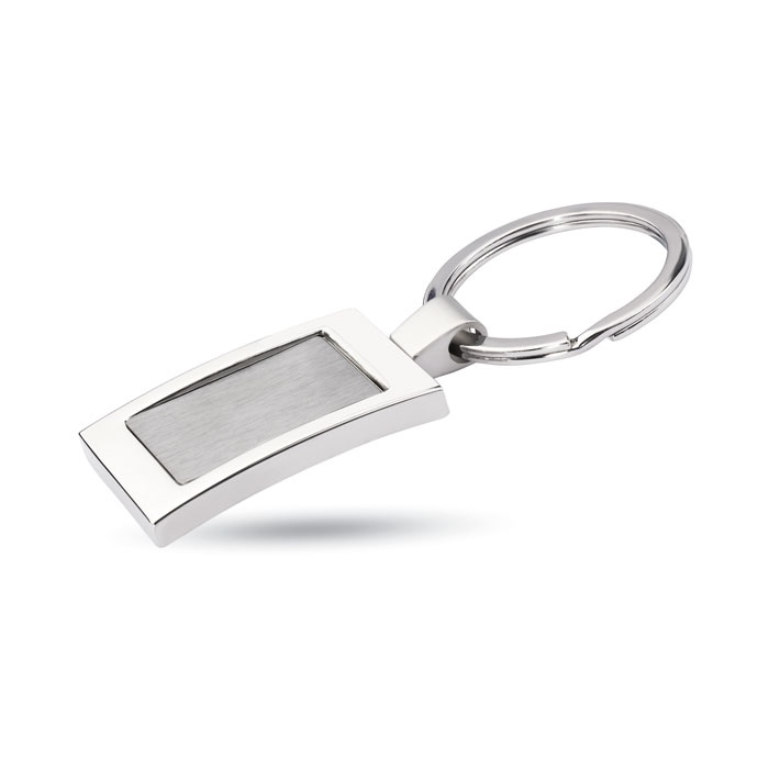 Porte-clés rectangulaire métal 80 × 5 × 35 mm