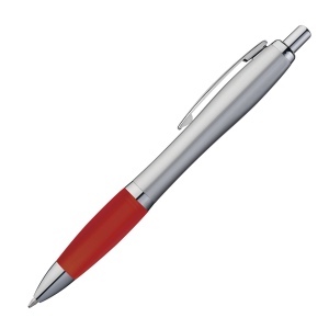 Stylo satiné à corps argenté, vue 2