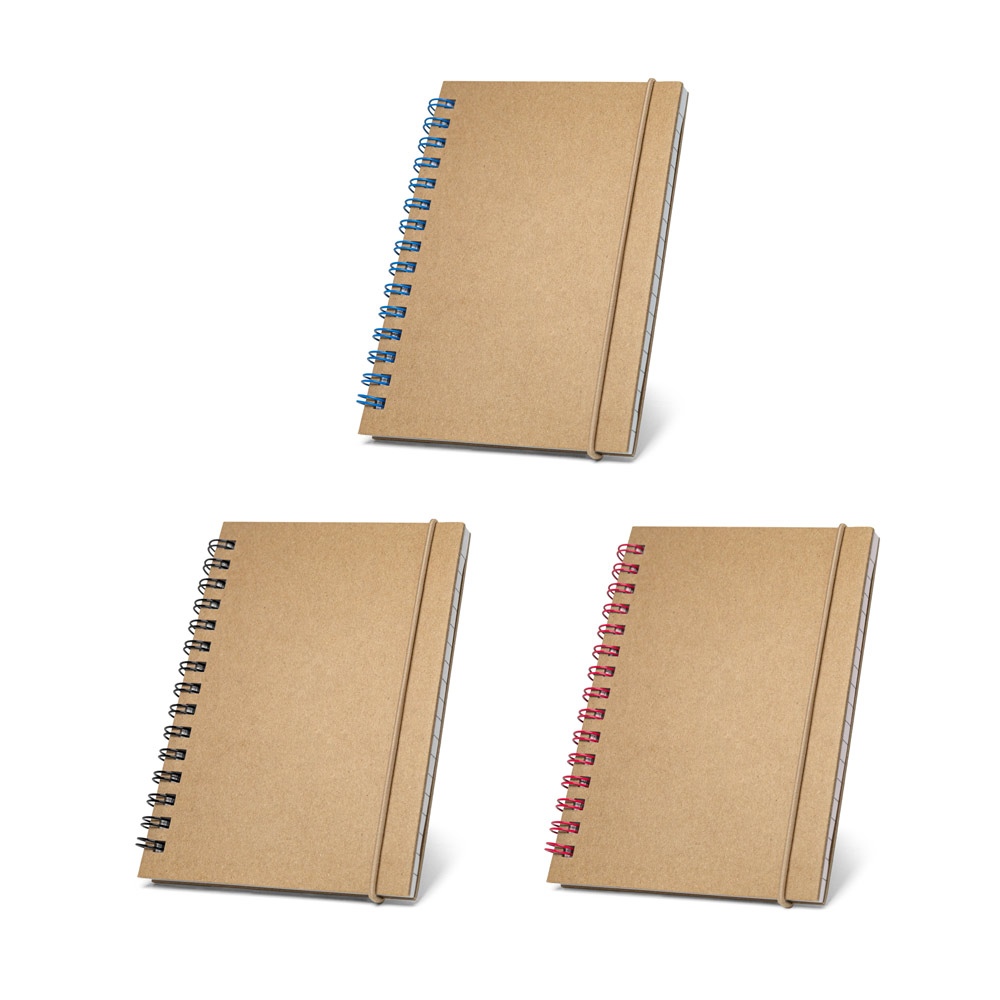 Bloc-notes de poche à spirale avec pages lignées 100 × 140 mm