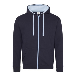 Sweat capuche zippé contrasté, vue 6