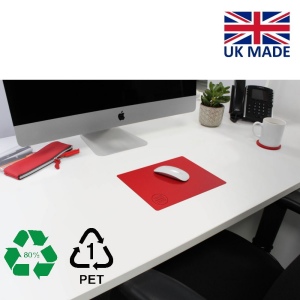 Tapis de souris flexible en rPET 199 × 249 × 2 mm, vue 2