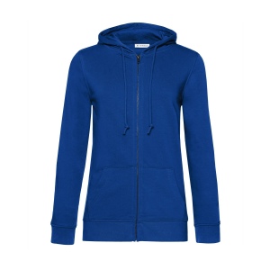 Sweat capuche zippé organique femme, vue 3